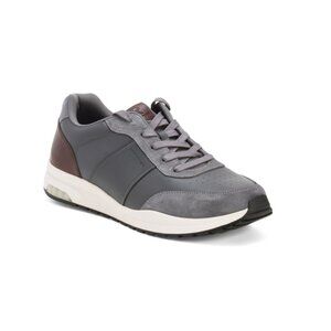 ROCKPORT Grey Men's Leather Dmx Baker Sneakers